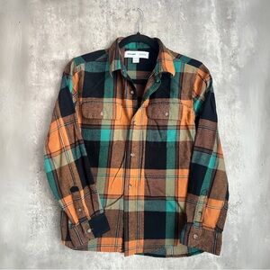 Old Navy Boys Plaid Button Up Shirt Size XL